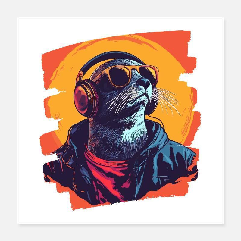 Robbe Poster 40x40 cm