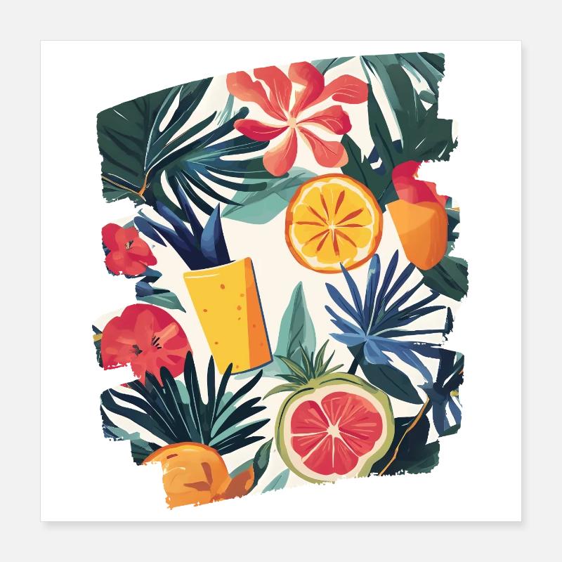 Sommer Poster 40x40 cm