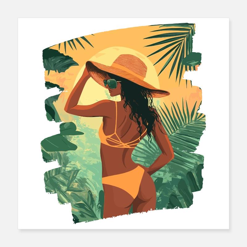 Été Poster 40 x 40 cm