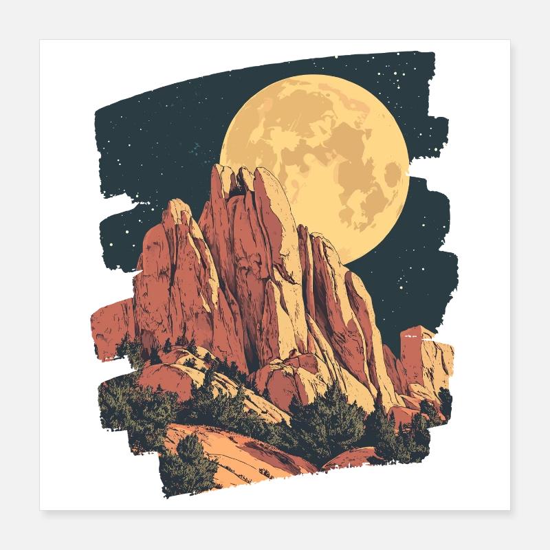 Mountains Poster 16" x 16" (40x40 cm)
