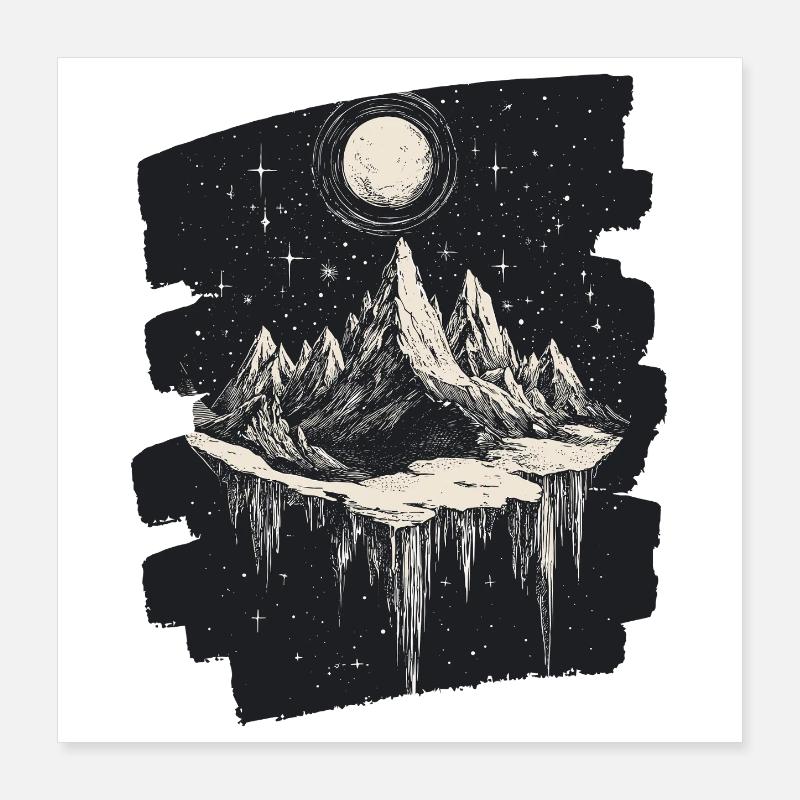 Berge Poster 40x40 cm