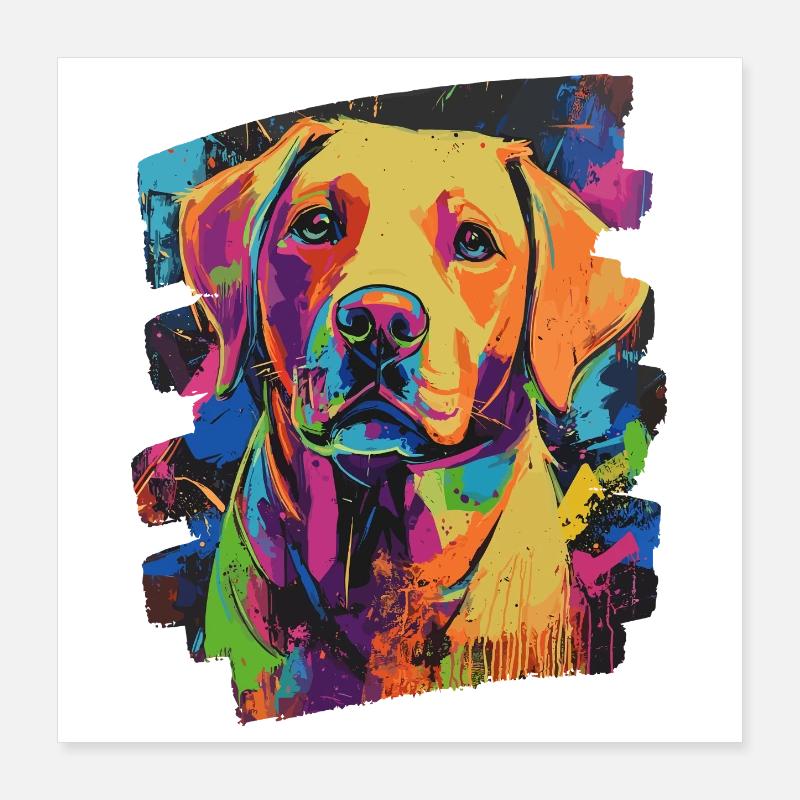 Labrador Poster 16" x 16" (40x40 cm)