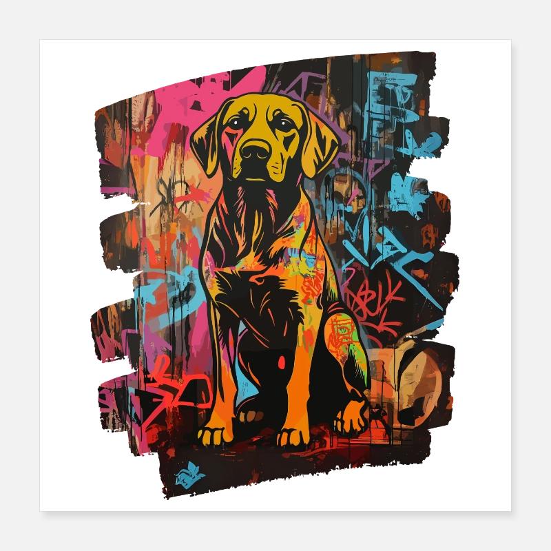 Labrador Poster 40x40 cm