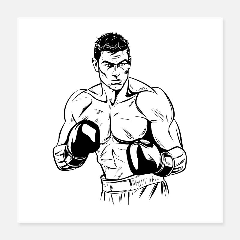 Boxer Poster 40x40 cm