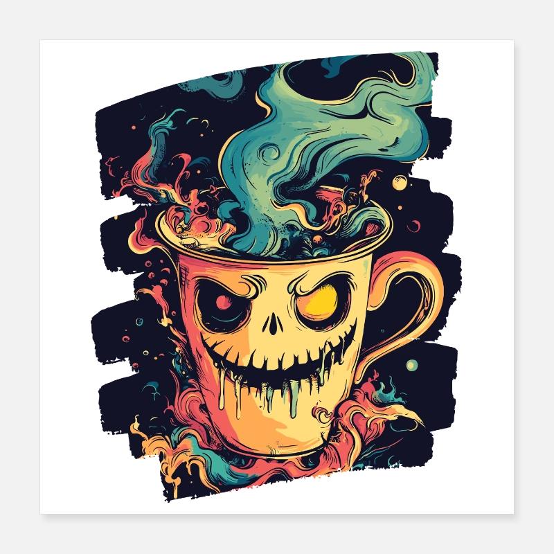 Coffee Coffee Coffee Lovers Poster 16" x 16" (40x40 cm)