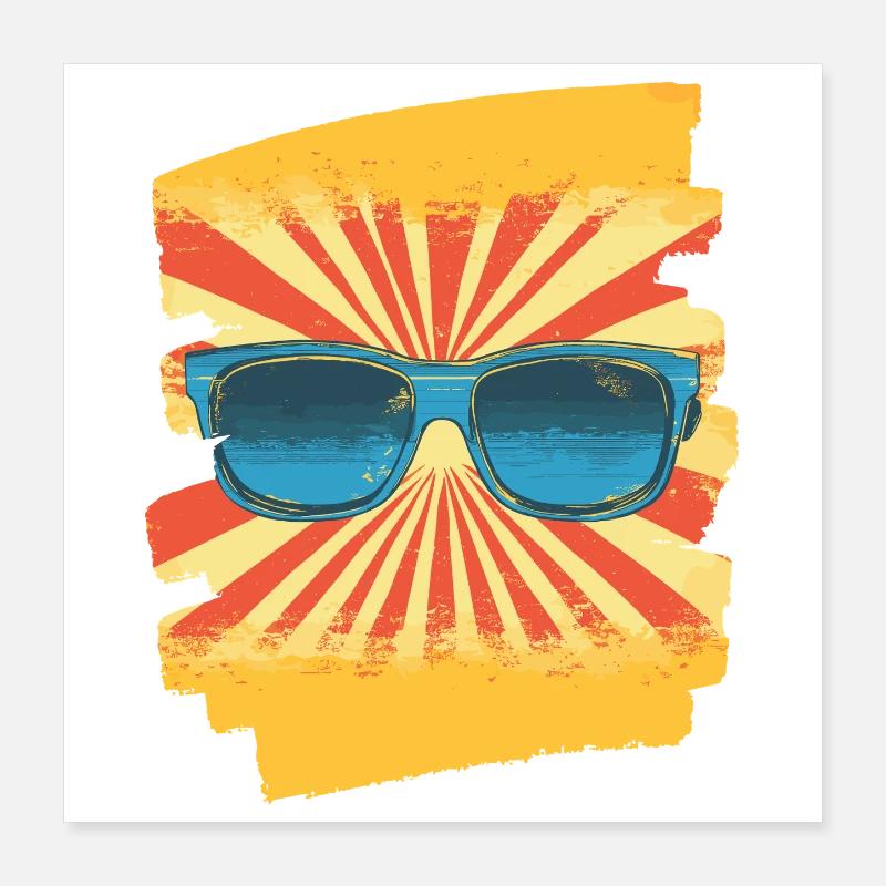 Sunglasses Poster 16" x 16" (40x40 cm)