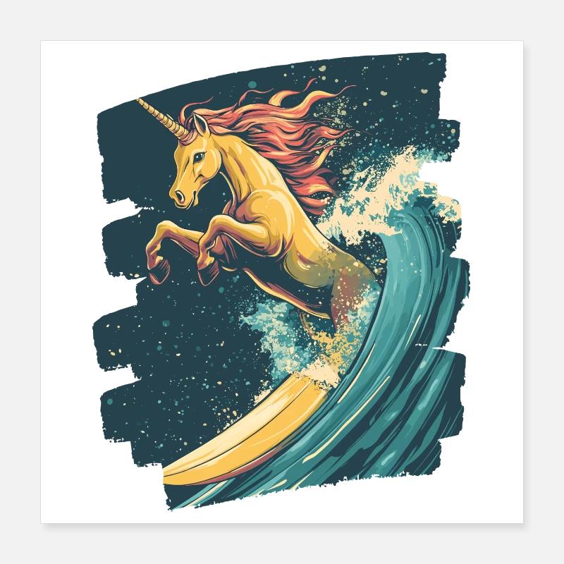 Unicorn Poster 16" x 16" (40x40 cm)