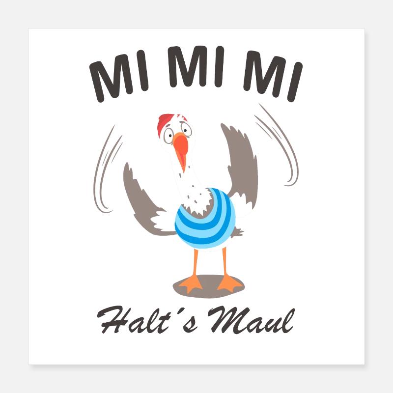 Mi Mi Mi Poster 40x40 cm