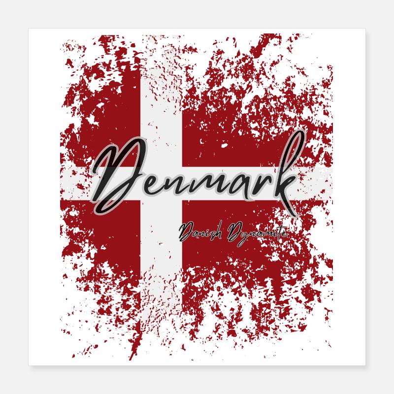 Danish pride, proud Dane Poster 16" x 16" (40x40 cm)