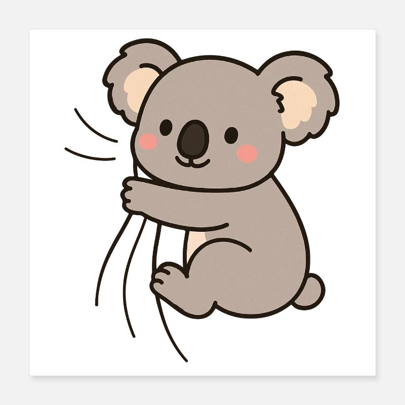 Cher petit koala, Poster 40 x 40 cm