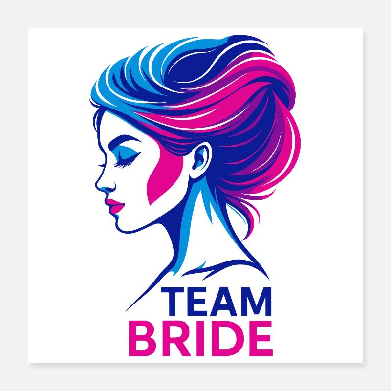 Équipe Bride Poster 40 x 40 cm