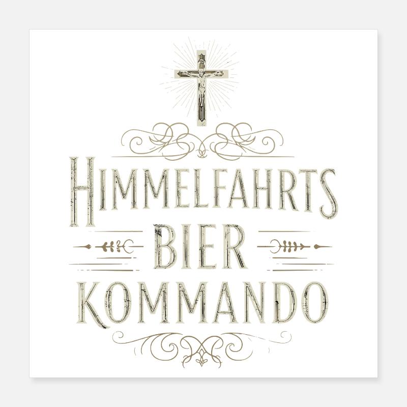 ASCENSION BEER COMMAND Poster 16" x 16" (40x40 cm)