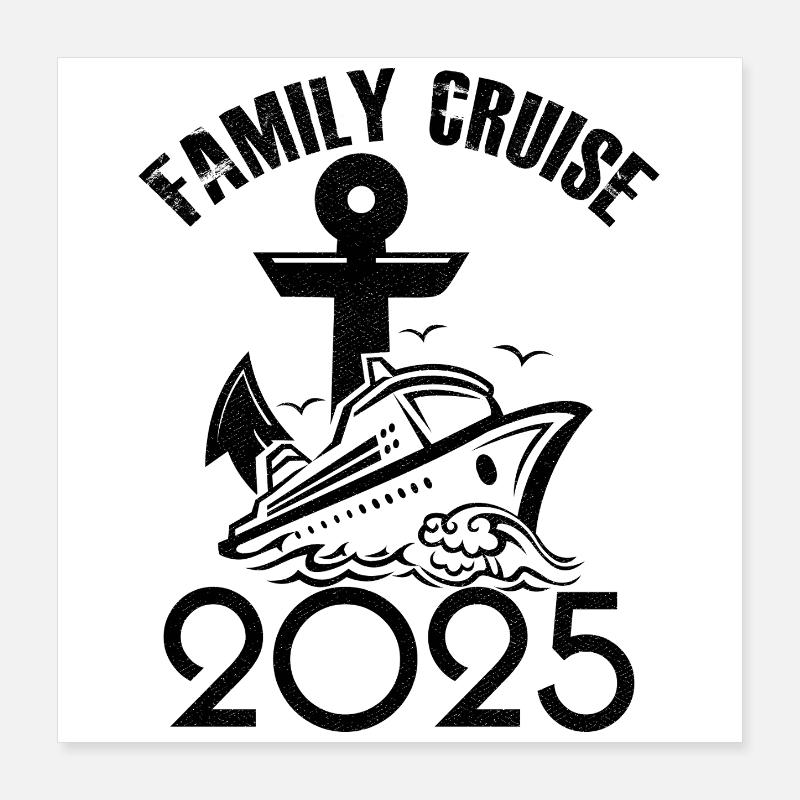 Croisière famille 2025 Poster 40 x 40 cm