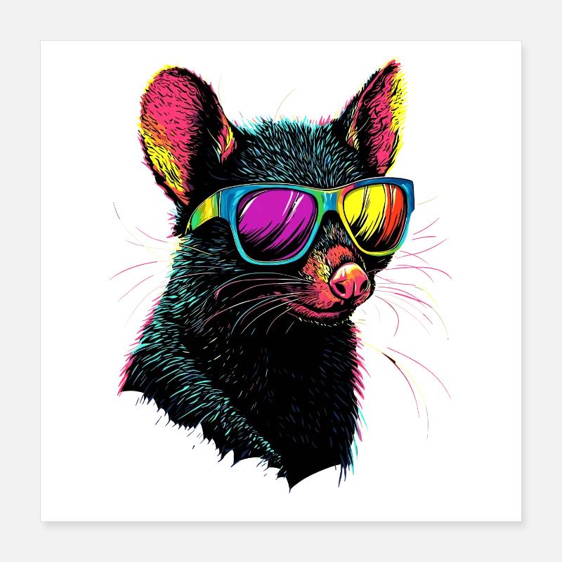 Tasmanian Devil Marsupial Tasmanian Devil Poster 16" x 16" (40x40 cm)