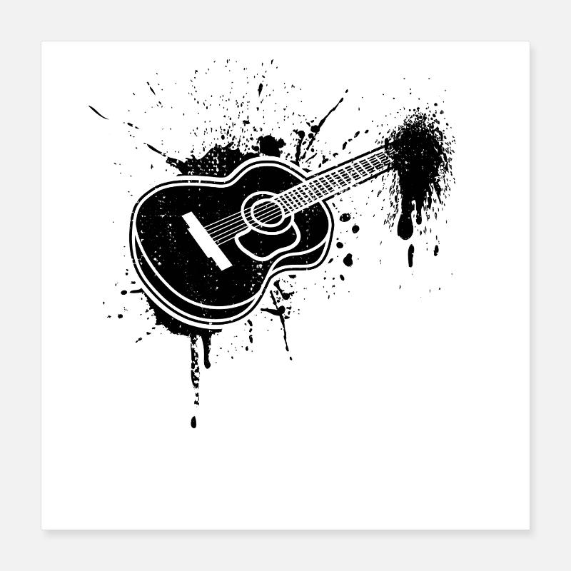 Guitar Poster 16" x 16" (40x40 cm)