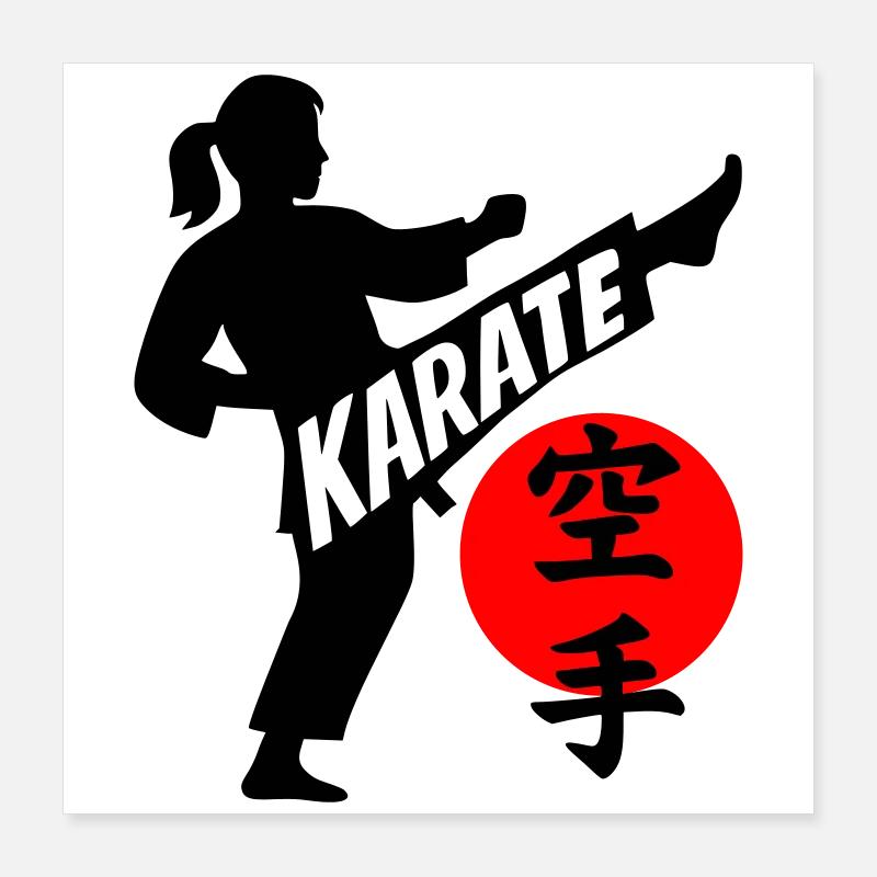 Karate Poster 16" x 16" (40x40 cm)
