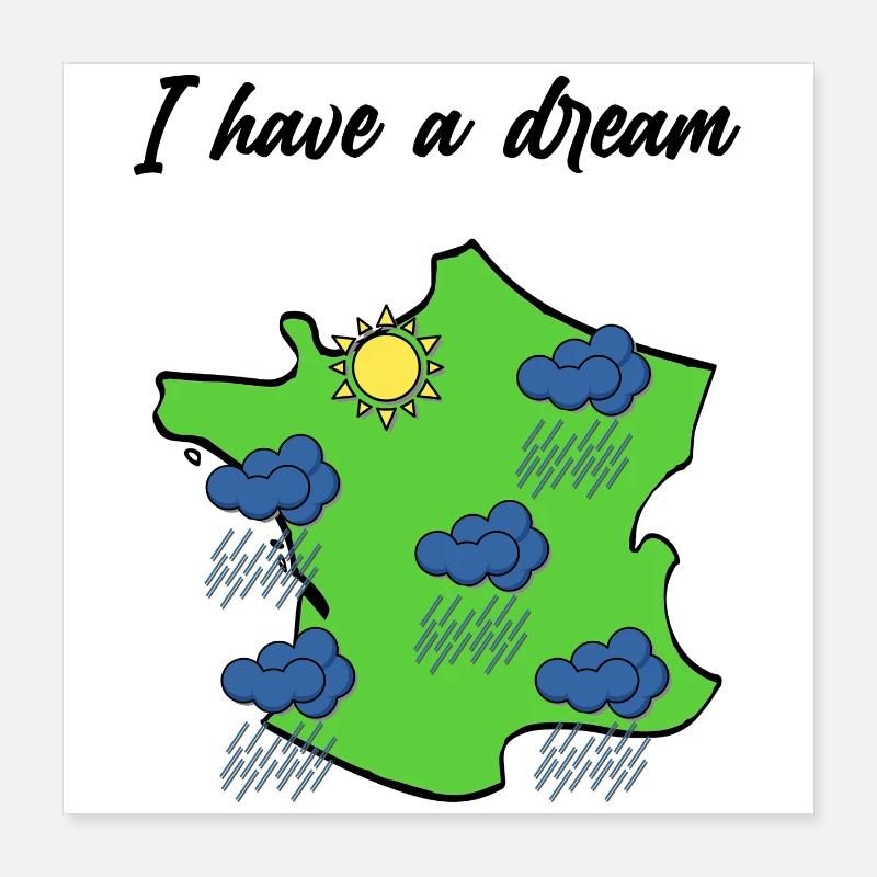 Soleil de Normandie Gift Idea for Proud Norman Poster 16" x 16" (40x40 cm)