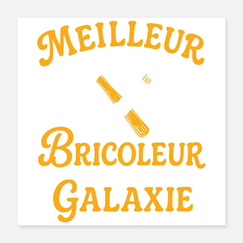 Bester Tüftler der Galaxis Poster 40x40 cm