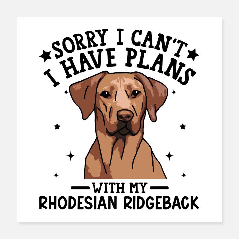 Conception de portrait illustratif de teckel Poster 40 x 40 cm