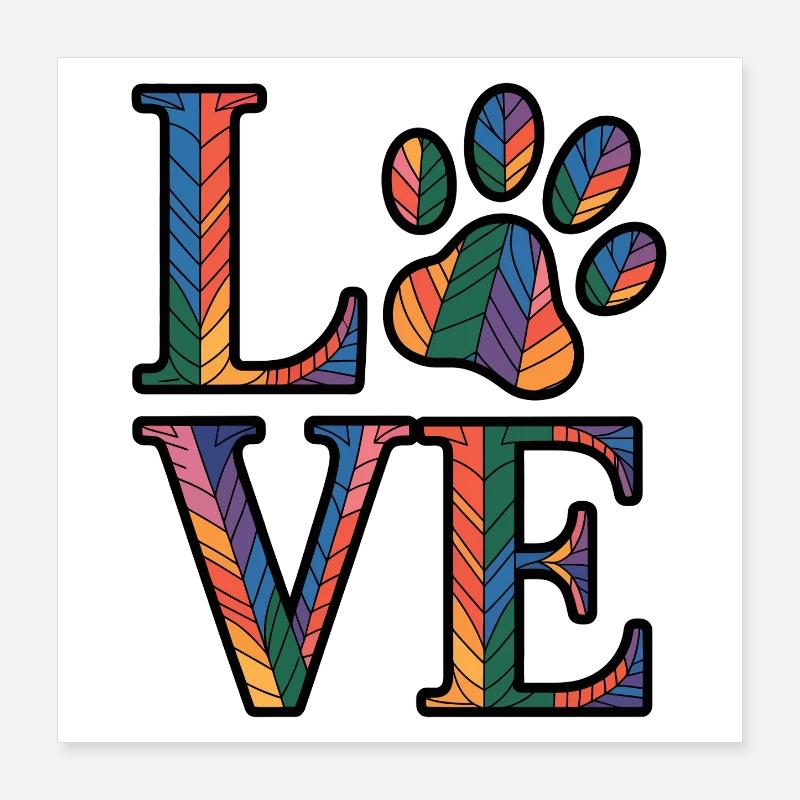 Pet Lover Poster 16" x 16" (40x40 cm)
