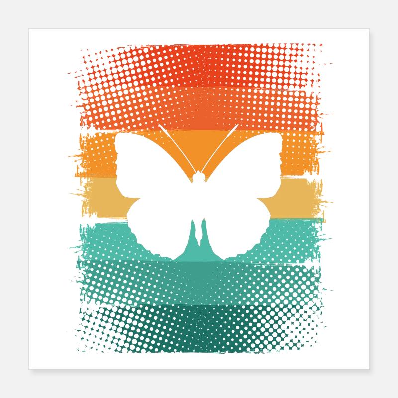 Papillon Poster 40 x 40 cm