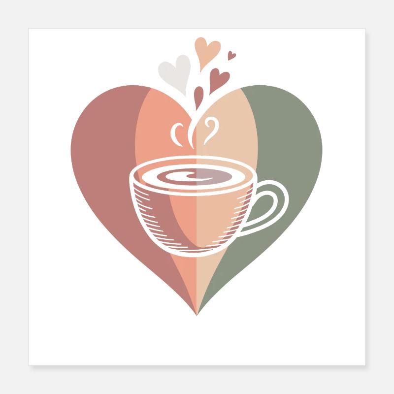 Coffee Cup Coffee Poster 16" x 16" (40x40 cm)