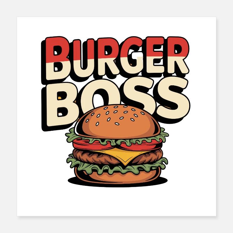 Burger Kollektion Poster 40x40 cm