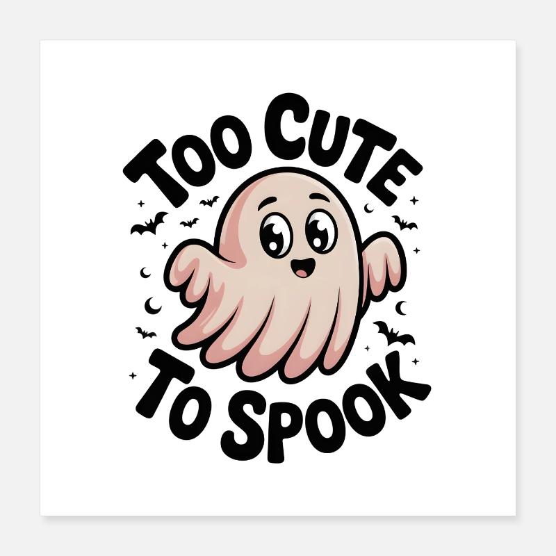 Trop mignon pour effrayer Poster 40 x 40 cm