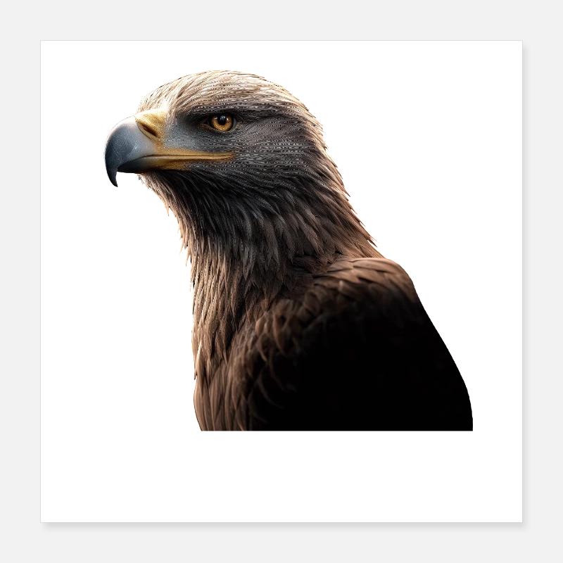 Eagle Bald Eagle Golden Eagle White-tailed Eagle Poster 16" x 16" (40x40 cm)