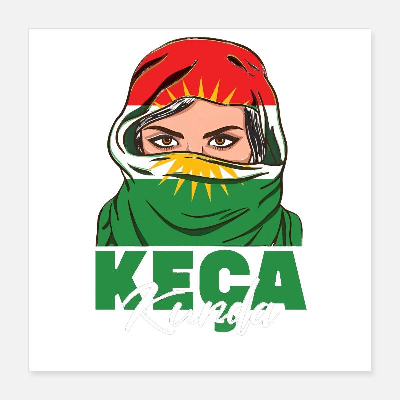 Kurdistan Kurdes Kurde impression standard Poster 40 x 40 cm