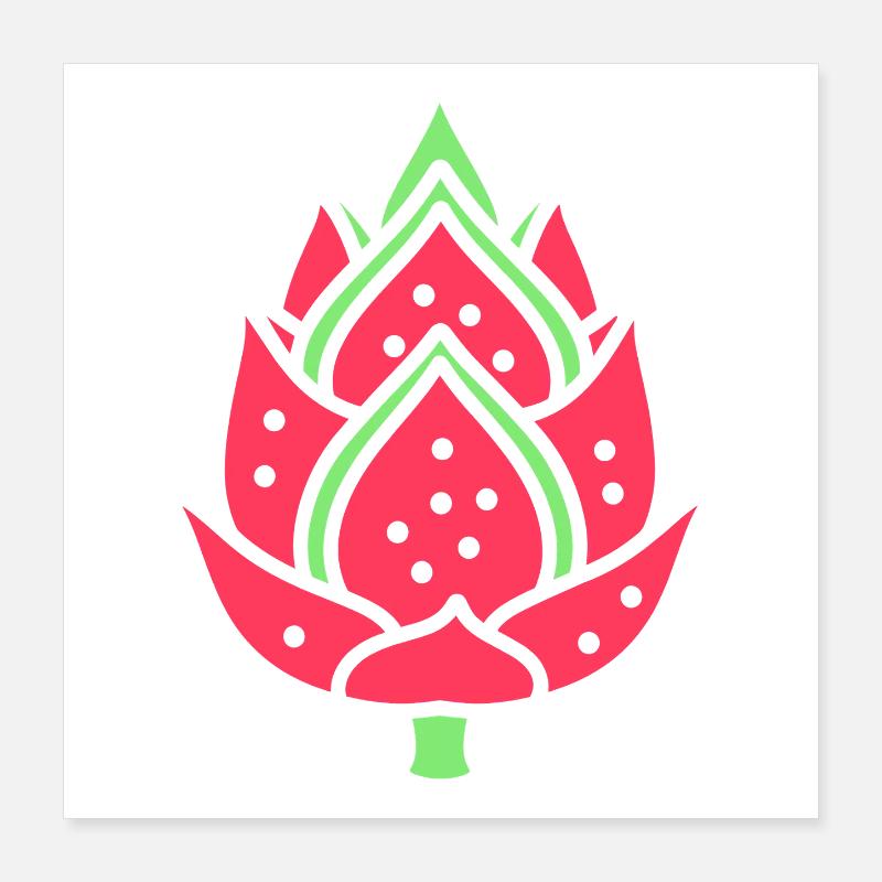 Dragon fruit Poster 16" x 16" (40x40 cm)