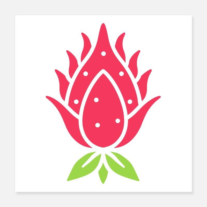 Drachenfrucht Poster 40x40 cm