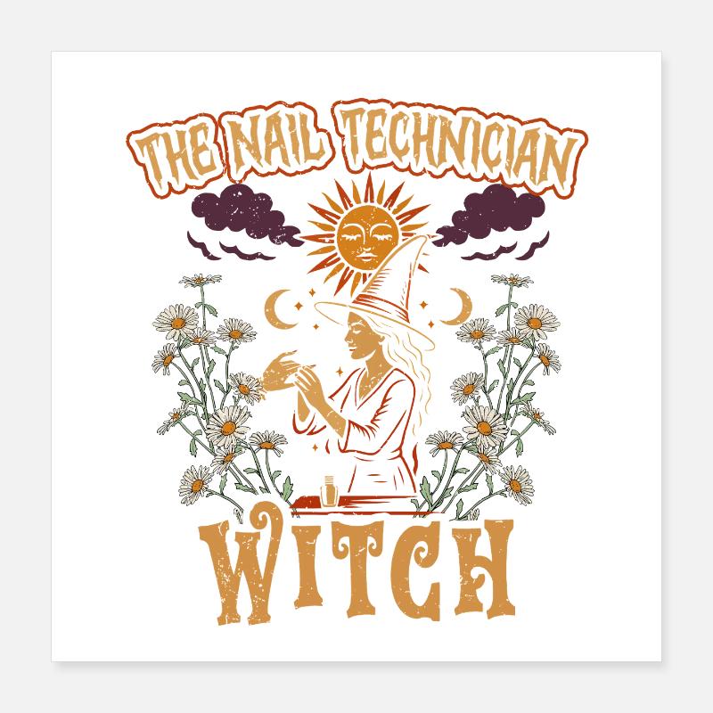 Nail Designer The Nail Technician Witch Poster 16" x 16" (40x40 cm)