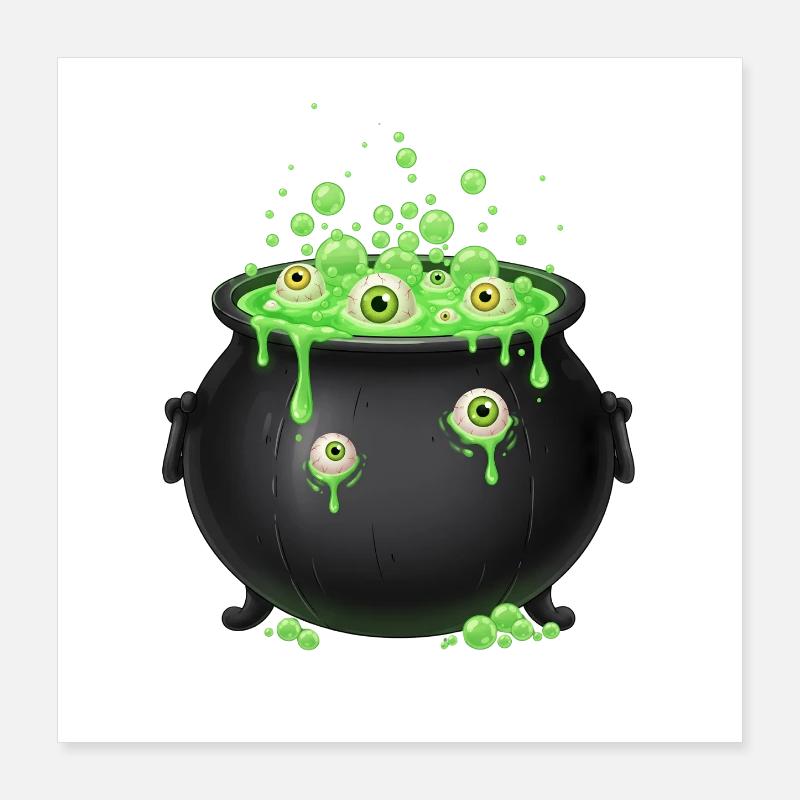 Potion oculaire verte Poster 40 x 40 cm