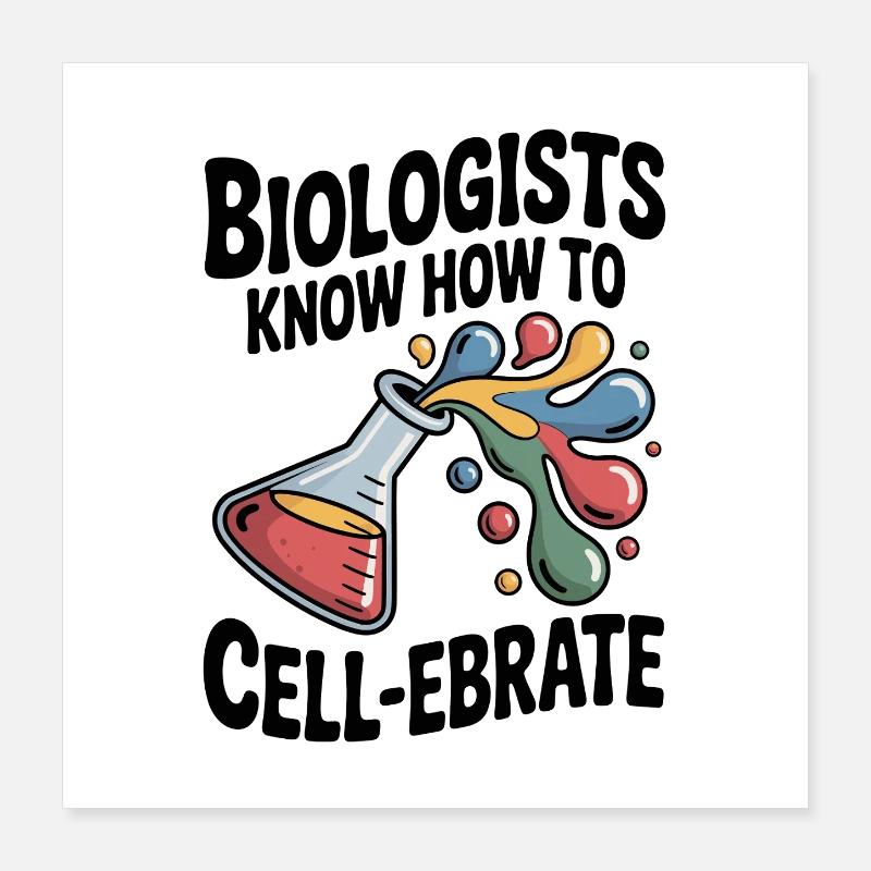 Les biologistes savent comment ébranler les cellules Poster 40 x 40 cm