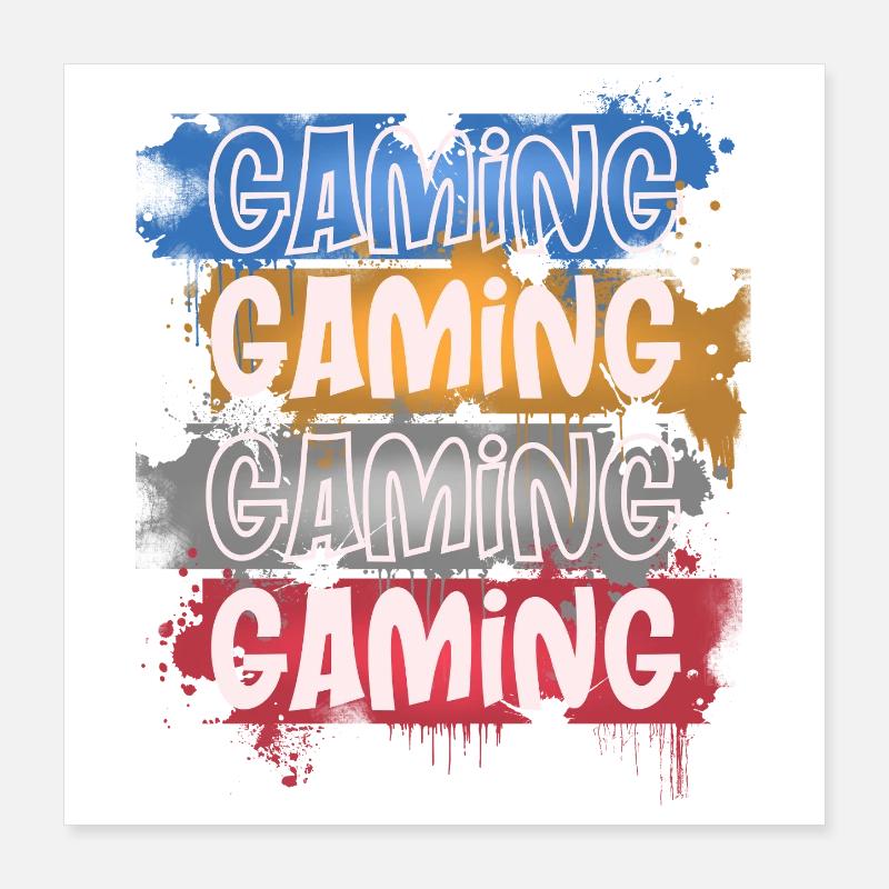 Gaming Poster 40x40 cm