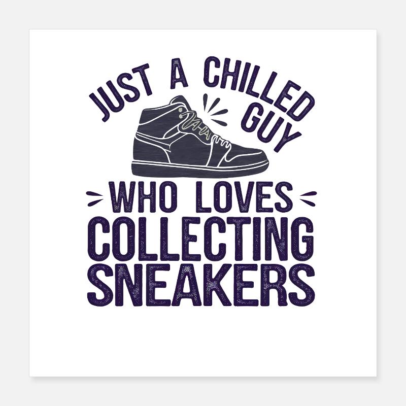 Imprimé collector de baskets décontractées Poster 40 x 40 cm
