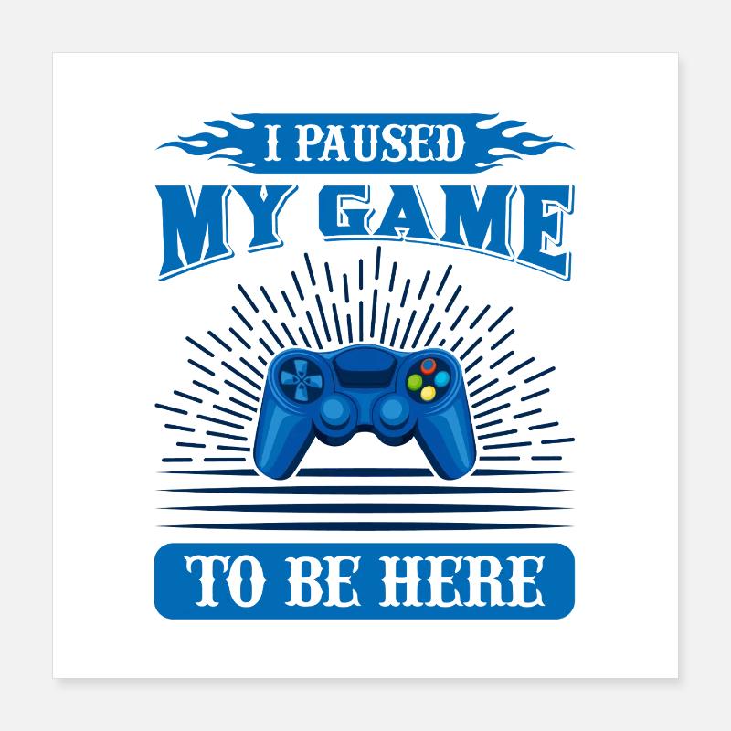 Gamer Break custom design Poster 16" x 16" (40x40 cm)