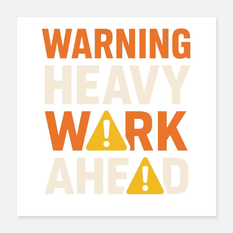 Road Construction Team Asphalt Concrete Team Poster 16" x 16" (40x40 cm)