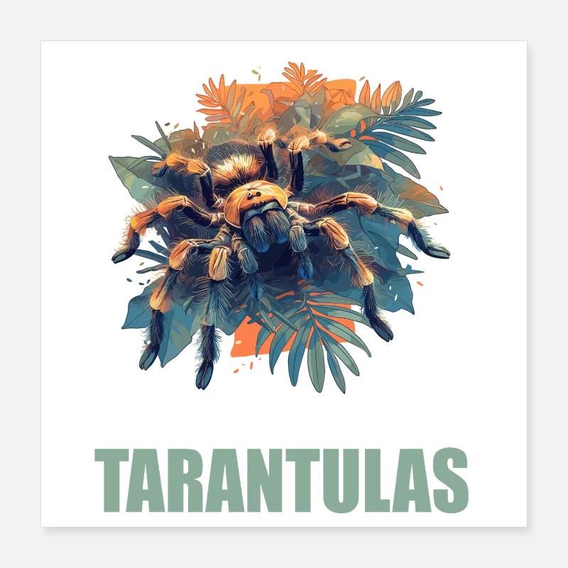Taranteln Tarantel Poster 40x40 cm