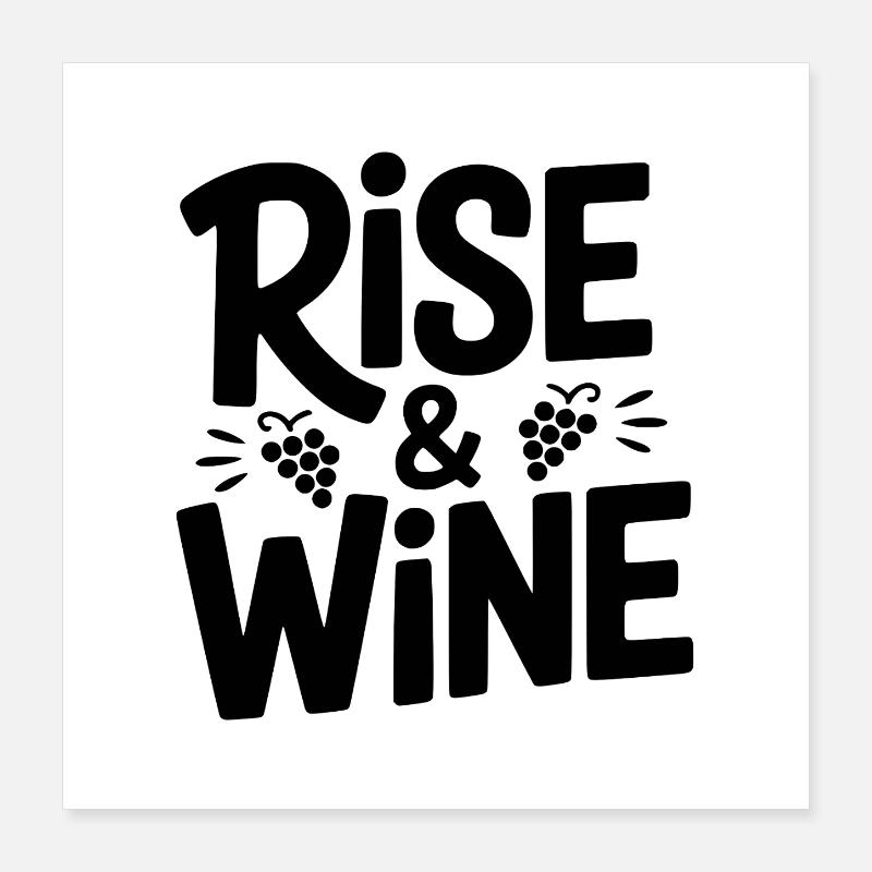 Lever et vin Poster 40 x 40 cm