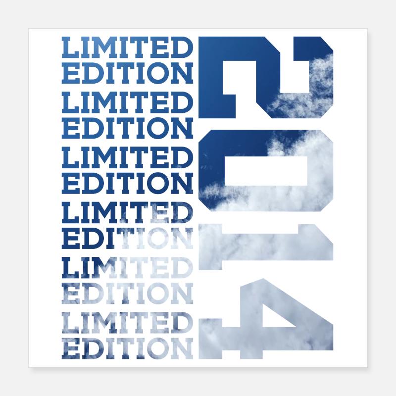 12 ANS ÉDITION LIMITÉE 2014 12E ANNIVERSAIRE Poster 40 x 40 cm
