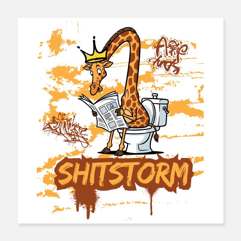 Shitstorm  Poster 40x40 cm
