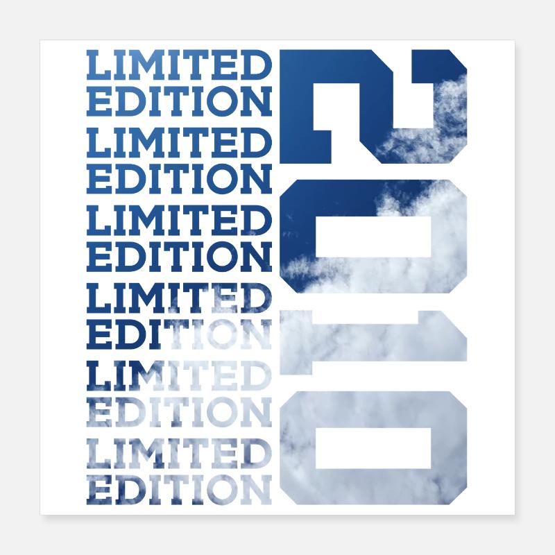 16 ANS ÉDITION LIMITÉE 2010 16E ANNIVERSAIRE Poster 40 x 40 cm