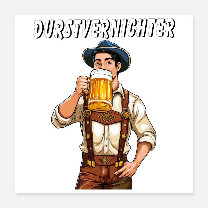 MAN Beer Poster 16" x 16" (40x40 cm)