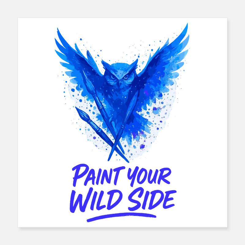 Unleash your wild side with creativity Poster 16" x 16" (40x40 cm)