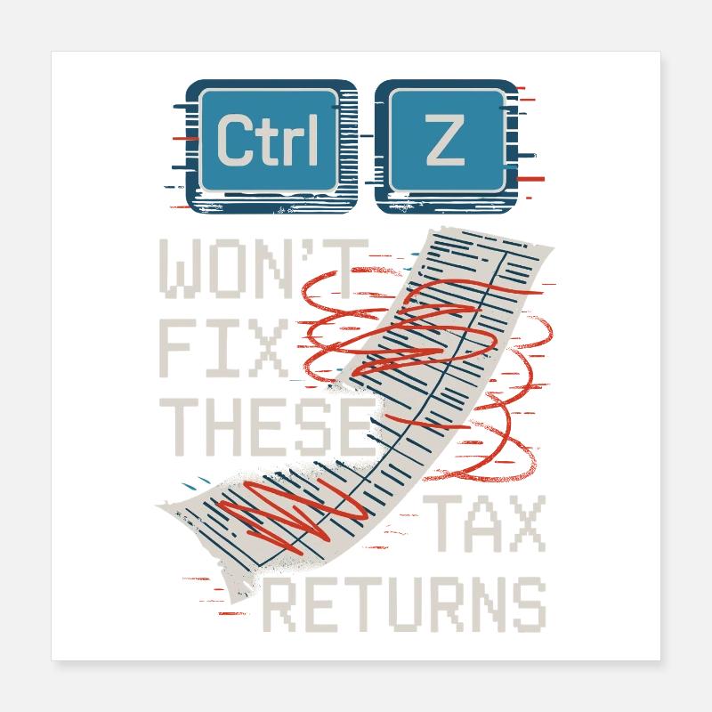 Blagues d’un étudiant en comptabilité cpa en formation excel Poster 40 x 40 cm