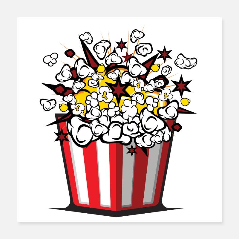 Popcorn Carnival Halloween Pop Corn Poster 16" x 16" (40x40 cm)