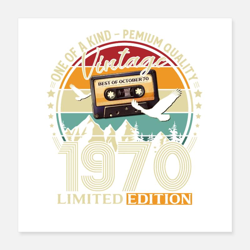 Cassette du 55e anniversaire, octobre 1970 Poster 40 x 40 cm