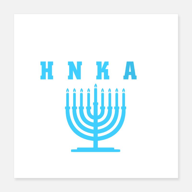 Hanoukka Hanoukka Hanoukka Poster 40 x 40 cm